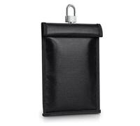 Upgraded fireproof and waterproof Faraday bag, large Faraday bag (for car keys) in 4 sizes, signal blocking bag (for tablets, mobile phones, keychains) (14 * 9cm)
