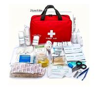(Upgraded First Aid Kit) 184 Pieces, Portable Emergency First Aid Kit For Home And Outdoor Rescue - Includes Essential Supplies For Quick Response And Emergency Treatment