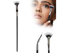 Upgraded Folding Angle Scalloped Lash Brush, 2024 New Mascara Fan Brush for Lashes Eyelash Separator Tool, Eye Makeup Fan Brush Eyelash Comb for Upper Lower Eye Lash (1 PCS)