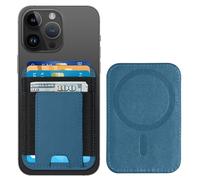 Upgraded for Magsafe Wallet, Strongest Magnetic Wallet, for iPhone Magsafe Walle t with 2 Card Slots, Magnetic Card Holder for iPhone 16/15/14/13/12 Series, Vegan Leather, Fit 7 Cards, Dark Blue Green