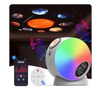 Upgraded Galaxy Projector, 13 in 1 Planetarium Projector for Bedroom with White Noise Sound Machine, Bluetooth Speaker, Timer and RC, Meteor & RGB Lighting, Multicolor Night Light for Kids, Adults