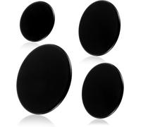 Upgraded Gas Stove Burner Cap Set - 4Piece Metal Cooker Hat Replacement Kit for SABAF Stoves,Oven Gas Hob Burner Crown Flame Cap Cover, Stove Handles Lid Kit (Flat)