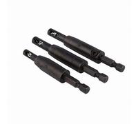 Upgraded Genuine CC2430 VIX Bit Self Centering Drill Bit Set 3/32", 7/64", 1/8" fit 1/4 in Bosch Clic-Change Hex Shank Drill, #6 8 10 Self-Centering Hinge Drill Bit Center Finding Drill Bit, 3 Piece