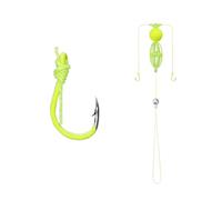 Upgraded Green Carps Fishing Line With Double Hook Anti Bottom Baits Cage For Targeting Silver Carps Simulation Soft Baits Fishing Lures Spinners