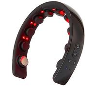 Upgraded H2 Electric Scalp Massager Head Massager for Hair Growth & Regrowth with Heating 10 Vibrating Contacts Laser Therapy for Hair Growth Hair Stimulation-Hairband, Black