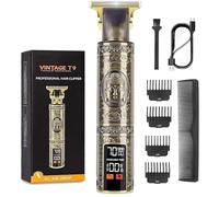 Upgraded Hair Clipper for Men, Hair Trimmer Shaver with LCD Display, Professional Beard Trimmer Barber Clippers Cordless Detailer Trimmer, Long-Lasting Battery Clippers for Haircuts, Gifts for Men