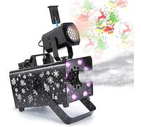 Upgraded Hakuta 800W Snow Machine with 8 LED RGB Lights, LED Projection, and 2 Wireless Remotes, Perfect for Christmas, Halloween,Parties, Wedding and DJ Stage