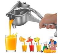 Upgraded Hand Juicer Squeezer-Aluminum Manual Press Juicer with Ergonomic Grip for Efficient Juice Extraction, with Seed Filter, For Single Citrus Orange Pomegranates Apple Fruit (XS: 7.4*3.7*4.4in)