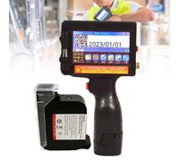 Upgraded Handheld Inkjet Printer Gun with 5.6 Inch LED Touch Screen Quick-Drying Portable Intelligent Inkjet Coding Machine for Code Date Label Industry Design House Usage