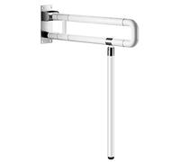 Upgraded Handicap Grab Bars for Bathroom, Flip Up Toilet - Rails for Elderly for Wall, Non-Slip Toilet Handles, Glows at Night, Suitable for Pregnant Women and Disabled, 25.6 Inch