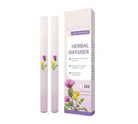 Upgraded Herbal Diffuser Pen, Mullein Inhaler for Lung Cleansing and Breathing Support, Portable Atomizing Air Freshener-600 uses (C 2PC)