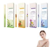 Upgraded Herbal Diffuser Pen, Mullein Inhaler for Lung Cleansing and Breathing Support, Portable Atomizing Air Freshener-600 uses (Set)