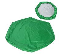 Upgraded Hexagonal Sandbox Cover, Heavy-Duty, Waterproof, Silver-Coated Fabric Replacement Cover for Kids' Toy Protection, Outdoor Sandpit Pool Canopy(Green)