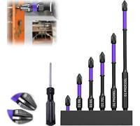 Upgraded High Hardness and Strong Magnetic Bit, Anti-Shock Strong Magnetic Non-Slip Bit, D1 Impact Driver Bit Set, Super Strong Screwdriver Magnetic Drill Bits (1pcs)