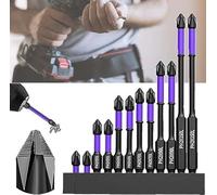Upgraded High Hardness and Strong Magnetic Bit, Anti-shock Strong Magnetic Non-slip Bits, Super Strong Magnetic Drill Screwdriver Bits (2set)
