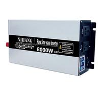Upgraded High Power 3000W 4000W 5000W 6000W 8000W 12000W Pure Sine Wave Power Inverter 12V 24V 48V 60V 72V DC to 110V 220V AC Converter with LED Display for Car/RV Home Solar System(8000W,72Vto110V)