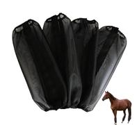 Upgraded Horse Fly Boots 4-Pack with Support Strips, Reinforced Mesh Leggings Sagging Prevent Te Horse and