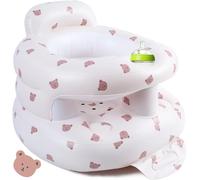 Upgraded Inflatable Baby Seat with Safety Guardrails, Thicker Sit Me Up Floor Seat for Baby Chair Sit Me Up, Blow Up Baby Chair Built in Air Pump for Babies 3-36 mth