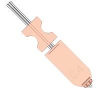 Upgraded Integrated Nozzle Assembly with Stainless Steel Nozzle Titanium Alloy Throat Tube, Upgraded 0.25 0.4 0.6 MM Hotend Kit Compatible with Flashforge Adventurer 5X 3D Printer(0.4mm)