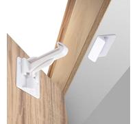 Upgraded Invisible Baby Proofing Cabinet Latch Locks (10 Pack) - No Drilling or Tools Required for Installation Universal for All Cabinets and Drawers Works with Countertop Overhangs Highly Secure