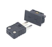 Upgraded J Type Thermocouple Wire Connector Male and Female Wire Circuit Connector for Panel Mount 1 Pair Plug
