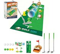 Upgraded Kids Toy Golf Set with Automatic Ball Returner,Led Light Up Golf Balls,3 Clubs,Putting Mat,3-5 Toddler Mini Golfs Games,Indoor Outdoor Sport Toys Gifts for Aged 3 4 5 6,Golfs Game