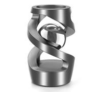 Upgraded Kinetic Spinning Desk Toy for Adults & Kids, Ideal Fidget for Office and Focus,Grey Silver