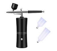 Upgraded Kit, Double-Action Multi-Function Set with Compressor for Painting Portable Air Brush Cordless Kit