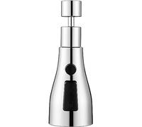 Upgraded Kitchen Sink Faucet Sprayer, Adjustable 3-Function Faucet Nozzle, 360°Ratatable Sink Sprayer, Anti-Splash Aerator Sink Faucet, Swivel Faucet Extender, Movable Kitchen Bathroom Faucet Head