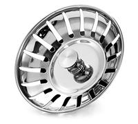 Upgraded Kitchen Sink Plug Strainer Stainless Steel Strainers Sink Plugs Replacement Drain Stoppper for Food/Hair Catcher - UK Sinks Hole Diameter 78mm