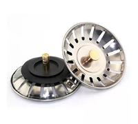 Upgraded Kitchen Sink Plug Strainer Stainless Steel Strainers Sink Plugs Replacement Drain Stoppper for Food/Hair Catcher - UK Sinks Hole Diameter 77mm