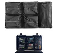 UPGRADED LAFENLIN Lid Organizer for Pelican 1535 Case, 5 Mesh Pockets Storage Organizer, Fits Camera Cases, Diving Dry Boxes, Hard Cases & Toolboxes, Includes Screws & Velcro, Durable, Thickening Mesh