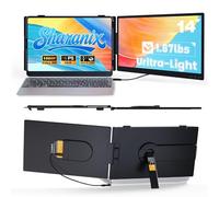 Upgraded Laptop Screen Extender, Ultralight 14" FHD 1080P IPS Dual Screen, Laptop Monitor Extender with USB-C/HDMI Port, Portable Monitor Plug and Play