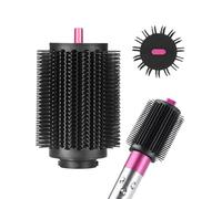 Upgraded Large Round Volumizing Brush attachment compatible with Dyson Airwrap Multi-Styler, reduced frizz for voluminous bouncy style, fits HS01 HS05 i.d. Fuchsia