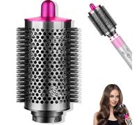 Upgraded Large Round Volumizing Brush for Dyson Airwrap Attachments Bigger Oval Round Brush Volumizer Tool Accessories for Fluffy Styling Hair (Rose)