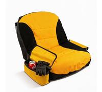 Upgraded Lawn Mower Seat Cover, Weatherproof Anti-Slip Tractor Seat Cover, Universal Fit for John Deere, Craftsman, Cub Cadet,Kubota Riding Mower(Large,Black&Yellow)