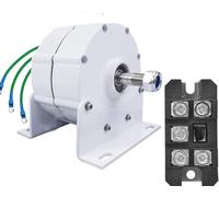Upgraded Low RPM Permanent Magnet Generator, 10000/12000W 3 Phase Gearless AC Alternator for Water Wind Turbine with Rectifier, 220V 10000W