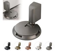 Upgraded Magnetic Door Stopper,2024 New Magnetic Mechanical Door Stopper,Punch-Free Silent Floor Door Stop,Adjustable No Drilling Mechanical Floor Doorstop with Adhesive