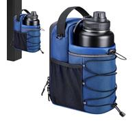 Upgraded Magnetic Gym Bag for Men&Women,Strong Storage Magnet Water Bottle Bag Holder,Small Magnetic Bag with Shoulder Straps,Perfect for Gym/Travel/Sports Activities (Blue)