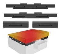 Upgraded Magnetic Wind Guards for Blackstone 17'' Griddle, Fit with Blackstone Griddle Accessories, Protect Flame, Hold Heat, Save Gas, Powder-Coated Stainless Steel