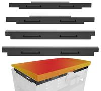 Upgraded Magnetic Wind Guards for Blackstone 36'' Griddle, Blackstone Griddle Accessories, Protect Flame, Hold Heat, Save Gas, Fit with Blackstone Grill Accessories, Black, Stainless Steel