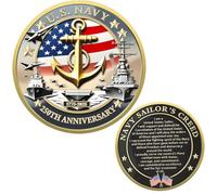 Upgraded Marine Corps 250th Anniversary Commemorative Coin, Military Challenge Coin - Patriotic Military Collection Durable Metal Veterans Gift (C)