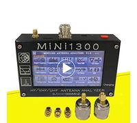 Upgraded Mini1300 Antenna Analyzer 0.1Mhz~1300MHz with SMA Calibration Kits Vector Network Analyzer Multitester Portable Aluminum Shell HF VHF UHF All Bands