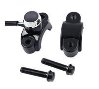 Upgraded Motorcycle Switch Handlebar Mount Horn Headlight Momentary Switch Button Aluminum Alloy Interruptor Momentary Action Electric Power Start Horn Overtake Light for Motorbikes