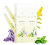 Upgraded Mullein Herbal Diffuser Pen - All-Natural with Mullein, Thyme & Mint for Lung Cleansing, Freshens Breath & Quitting Bad Habit - Up to 600 Uses (2 sticks)
