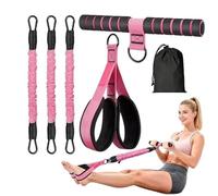Upgraded Multifunction Pedal Resistance Band with Handle - 3 Tube Adjustable Resistance Bands for Women’s Full-Body Workout | Ideal for Abdomen | Waist| Arm, Core & Leg Sit Up Exercise