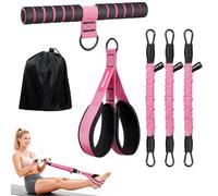 Upgraded Multifunction Pedal Resistance Bands, 90lbs Adjustable