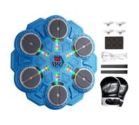 Upgraded Music Boxing Machine,Smart Musical Boxing Machine with Boxing Gloves,LED Color Light, Bluetooth, 9 Speeds, Automatic Counting,Perfect for Home, Office & Gym Workouts (B)