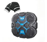 Upgraded Music Boxing Machine with LED Punch Counter, Sounding Punch Boxing Machine with Gloves,3 Modes & 3 Sounds, Built-in Speaker & Colorful Lights for Home (4 hit)