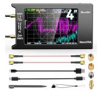 Upgraded NanoVNA-H4 Vector Network Analyzer, SeeSii Latest V4.3 10KHz-1.5GHz HF VHF UHF 4" Touch Screen Antenna Analyzer Measuring S Parameters, Voltage Standing Wave Ratio, Phase, Delay, Smith Chart